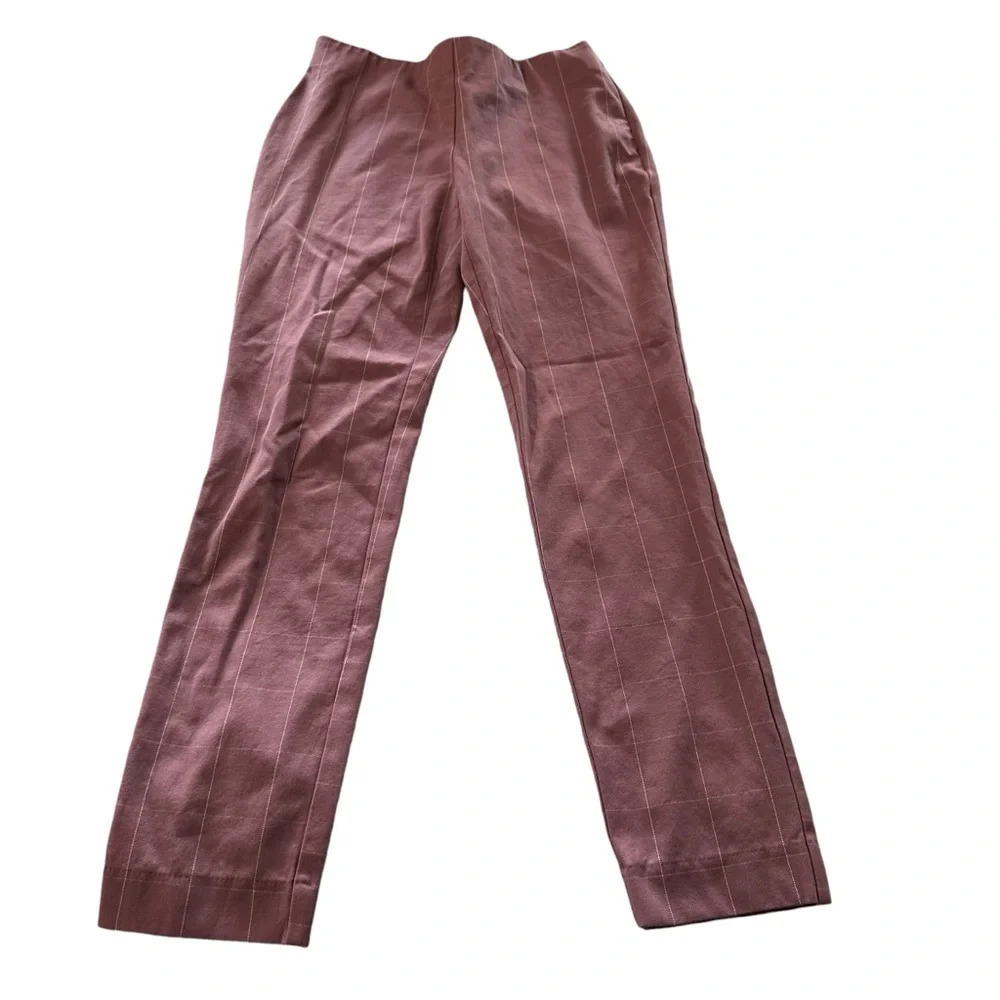 A New Day women's size 2 pink business pants with elastic waist, zips on side
